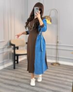Robe kounouz Jeans Marron