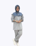 Ensemble Nour Jeans Gris
