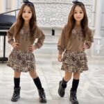 NV16 – Ensemble Sweat Tigré pour Petites Filles