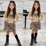 NV16 – Ensemble Sweat Tigré pour Petites Filles