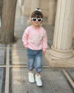 NV06 – Ensemble Pull Lapins et Pantalon Jean pour Petites Filles