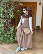 NV80 – Ensemble Khadija 3 Pièces Robe, Veste et Chemise