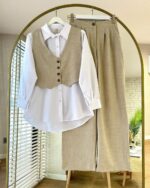NV85 – Ensemble 3 Pièces Veste, Chemise et Pantalon