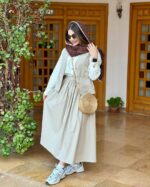 NV80 – Ensemble Khadija 3 Pièces Robe, Veste et Chemise