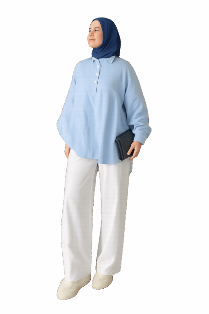 Chemise Oversize Manches Longues pour femmes