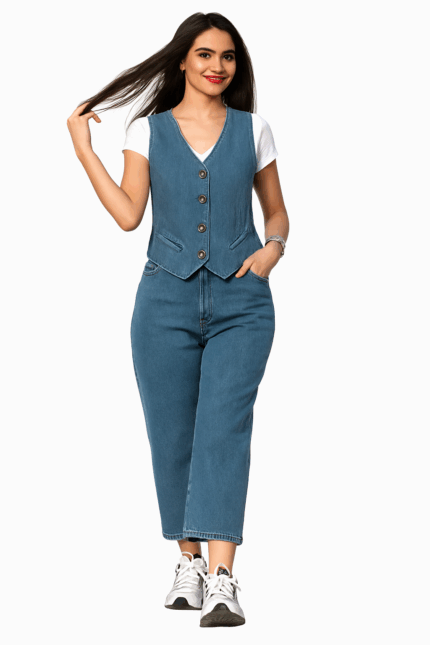 Ensemble Gilet & Pantalon Jean pour femmes