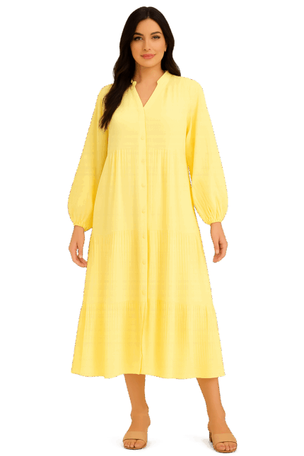 Robe Plissée Fluide pour Femme
