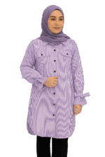 Chemise Femmes Longue à Rayures