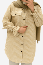 Chemise Femmes Longue à Rayures