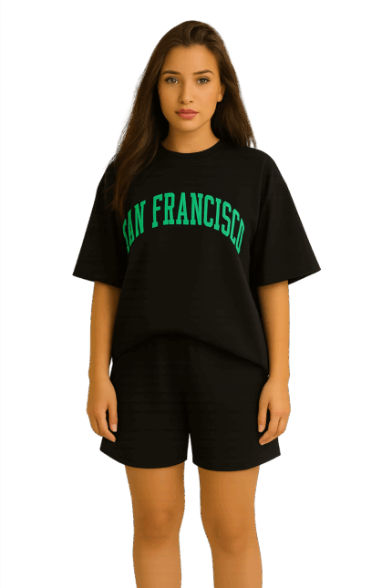 Ensemble T-shirt et short femme Oversize San Francisco
